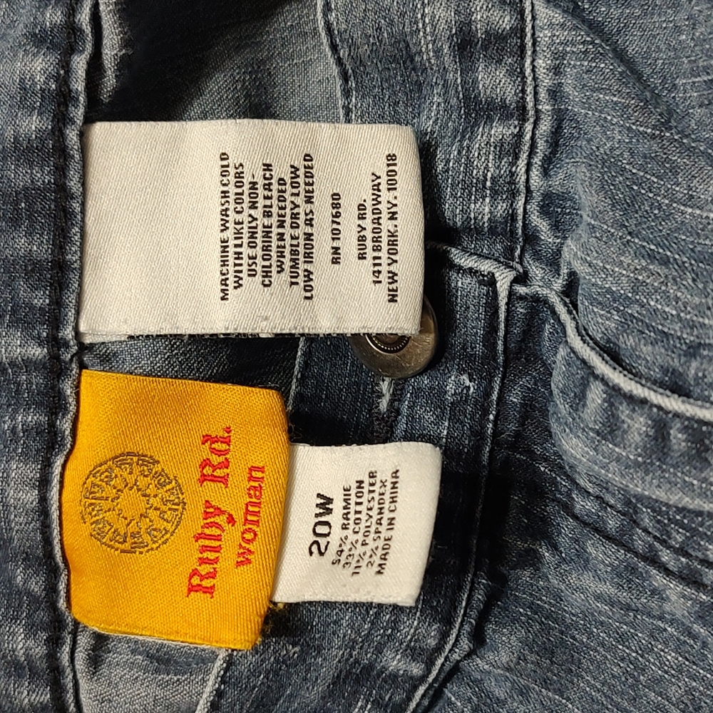 Ruby Rd. Woman Jeans Size 20W - Picture 2 of 5